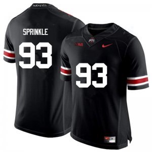 Men's Ohio State Buckeyes #93 Tracy Sprinkle Black Nike NCAA College Football Jersey Outlet MOO4044LF